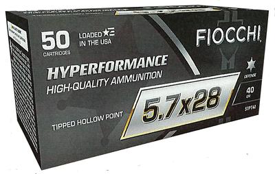 Fiocchi 57PT40 Hyperformance  5.7x28mm 40 gr Tippe